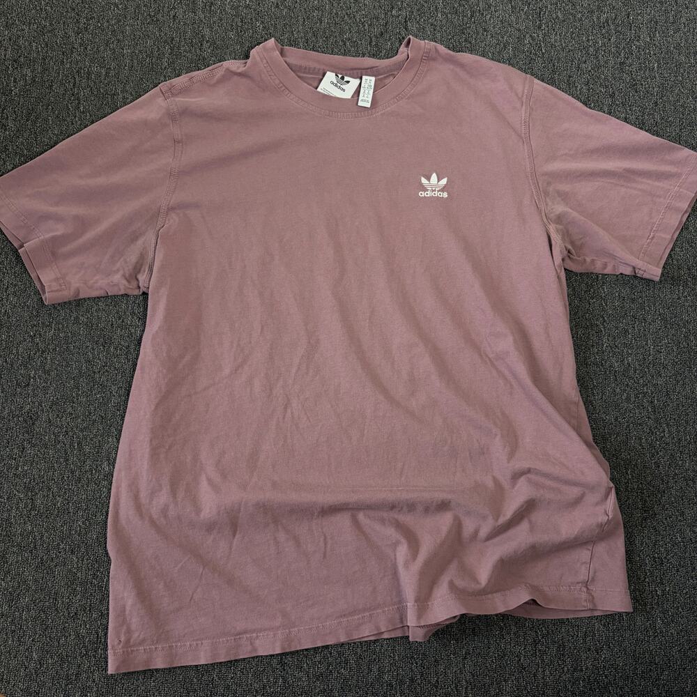 Vintage Y2k Adidas Sportswear Purple Embroidered Logo Graphic Tee Men's XL